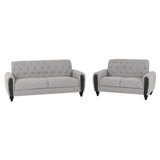 Chester Grey Fabric 3+2 Sofa Suite