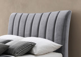 Clover Grey Velvet Bed