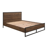 Houston Walnut Bed Frame (4'6" Double)