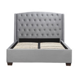 Balmoral Grey Velvet Bed Frame (5' King)