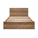 Stockwell Rustic Oak Bed Frame with 2 Drawers (4' Small Double)