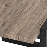 Selma Oak and Black Side Table 