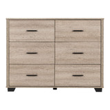 Oliver Light Oak 6 Drawer Chest