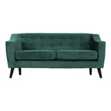 Ashley Green Velvet Button Back 3 Seater Sofa