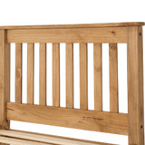 Monaco Distressed Pine High Foot End Bed Frame (3' Single)