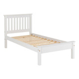 Monaco White Pine Low Foot End Bed Frame (3' Single)