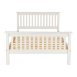 Monaco White Pine High Foot End Bed Frame (5' King)