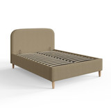 Florence Mushroom Boucle Ottoman Bed Frame (4"6' Double)