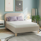 Florence Stone Boucle Ottoman Bed Frame