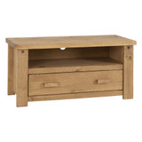 Tortilla Distressed Waxed Pine 1 Drawer TV Unit