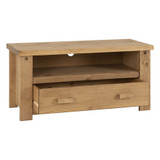 Tortilla Distressed Waxed Pine 1 Drawer TV Unit