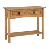 Corona Pine 2 Drawer Console Table