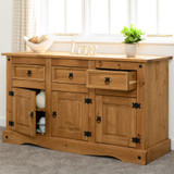 Corona Pine 3 Door 3 Drawer Sideboard