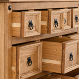 Corona Pine 9 Drawer Merchants Chest 