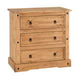 Corona Pine 3 Drawer Chest