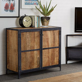 Ascot Industrial Reclaimed Wood and Metal Sideboard