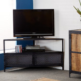 Ascot Industrial Reclaimed Wood and Metal TV Unit