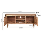 Wilton Acacia Wood 2 Door TV Unit