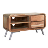 Aspen Reclaimed Solid Wood 2 Drawer TV Unit