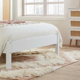 Croxley White and Rattan Bed Frame (5' King)