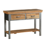 Metropolis Industrial 2 Drawer Console Table