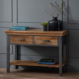 Metropolis Industrial 2 Drawer Console Table