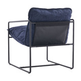 Tivoli Retro Blue Fabric Occasional Chair