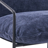 Tivoli Retro Blue Fabric Occasional Chair