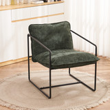 Tivoli Retro Green Fabric Occasional Chair