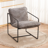 Tivoli Retro Grey Fabric Occasional Chair