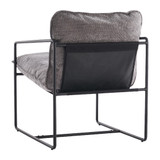 Tivoli Retro Grey Fabric Occasional Chair