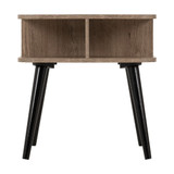 Saxton Oak and Grey Side Table