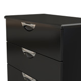 Camden Black Gloss 3 Drawer Chest