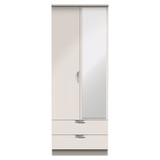 Camden Kashmir Gloss 2 Door 2 Drawer Mirrored Wardrobe