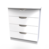 Camden White Gloss 4 Drawer Chest 