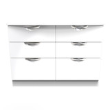 Camden White Gloss 6 Drawer Chest