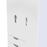 Camden White Gloss 3 Door 2 Drawer Wardrobe