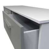 Contrast Dusk Grey and White 4 Drawer Bed Box