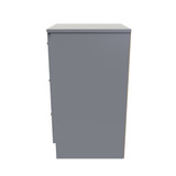 Contrast Dusk Grey 3 Drawer Bedside Cabinet