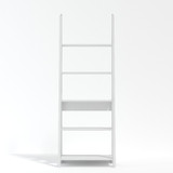 Tiva White Ladder Bookcase