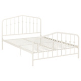 York White Metal Bed Frame (5' King)