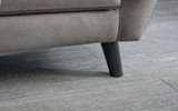 Monza Grey 3 Seater Fabric Sofa