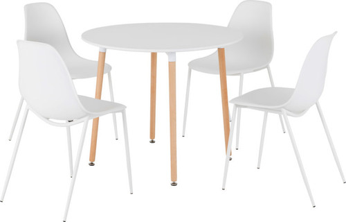 Lindon Dining Set in White