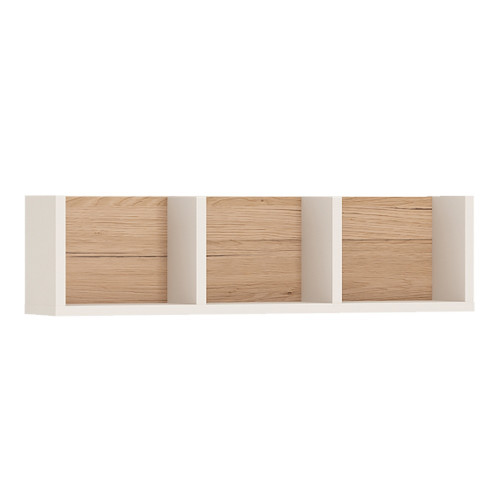 4KIDS Oak and White Sectioned Shelf