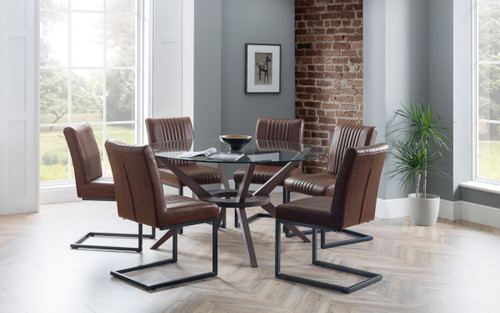 Chelsea Dining Set with 6 Brooklyn Chairs