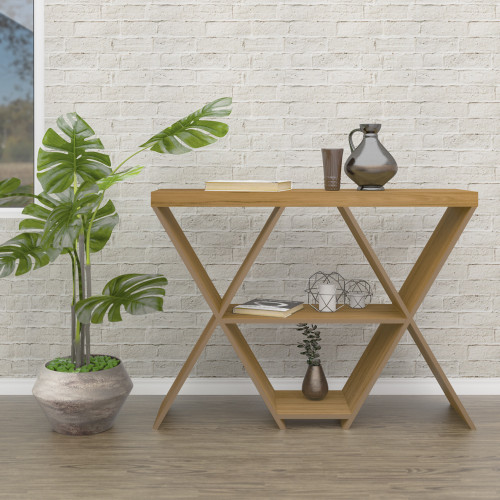 Naples Oak Effect Console Table 