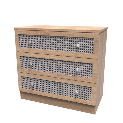 Rattan Bardolino 3 Drawer Chest