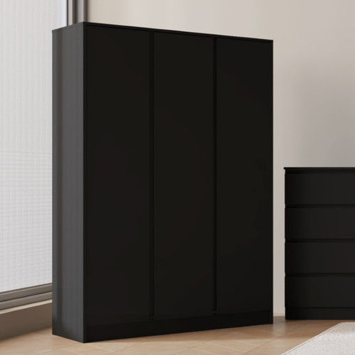 Malvern Black 3 Door Wardrobe 