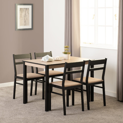 Radley Black and Oak Dining Set