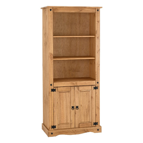 Corona Pine 2 Door Display Unit Bookcase